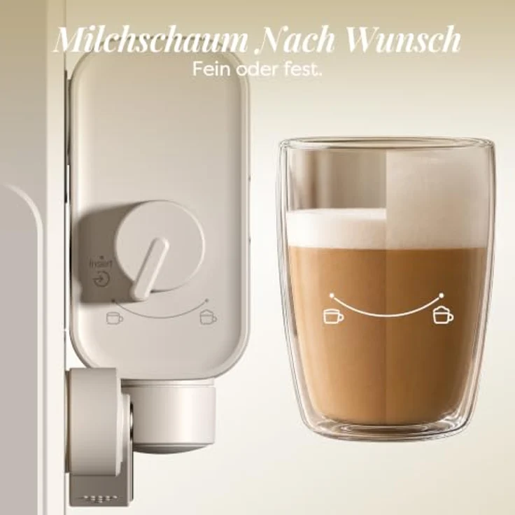 CIARRA Espressomaschine CBSACM-D6, automatischer Tampen, 15 Bar, Touch-Display, mit integriertem Mahlwerk und abnehmbarem Milchbehälter – Bild 5