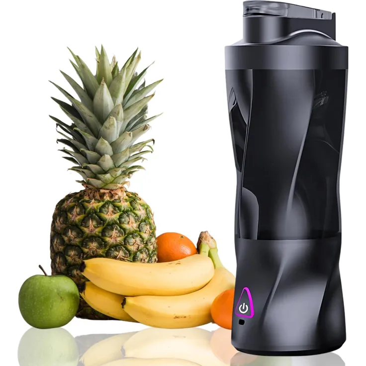 TEKOO Akku-Smoothie-Maker Standmixer To Go, 700ml, 360W, 6000mAh Akku, BPA-frei, Edelstahlklingen