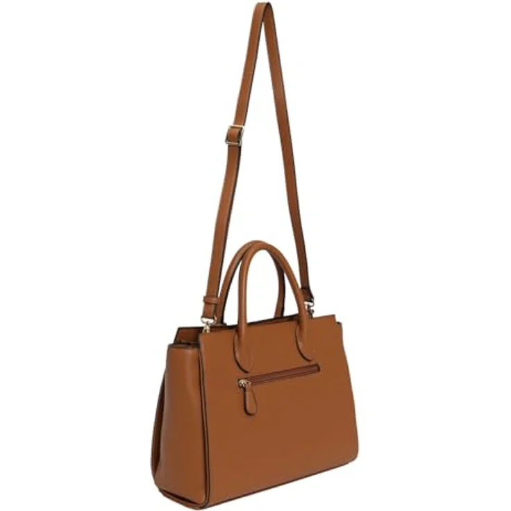 L.Credi Konstanze Handtasche, 37 cm, braunes Kunstleder mit geräumigem Hauptfach – Bild 4