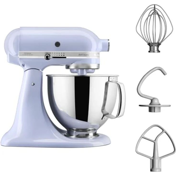 KitchenAid 5KSM125ELR, Küchenmaschine Artisan mit neigbarem Kopf, Weiss – Bild 7