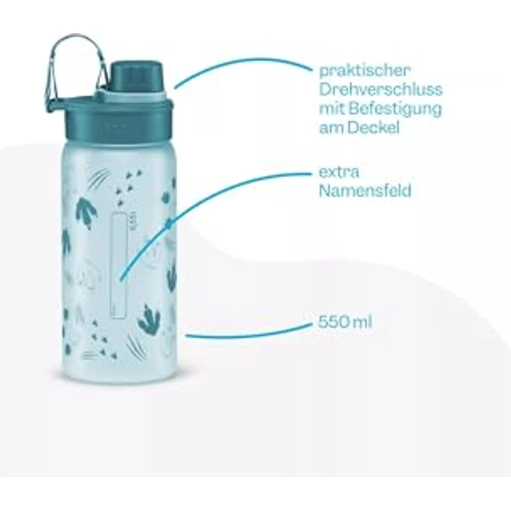ergobag Trinkflasche, BPA-frei, 0,5 Liter, leicht zu reinigen, geschmacksneutral – Bild 3