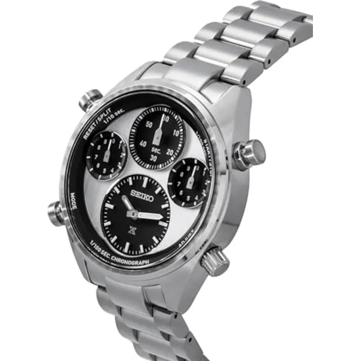 Seiko Automatische Uhr SFJ001P, Solarbetrieben mit Saphirglas und Edelstahlarmband – Bild 3