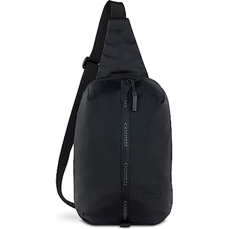 Chiemsee Light N Base Crossbody Brusttasche, umweltfreundlich aus RPET, verstellbarer Schultergurt, schwarz, 18 x 10 x 30 cm – Bild 1