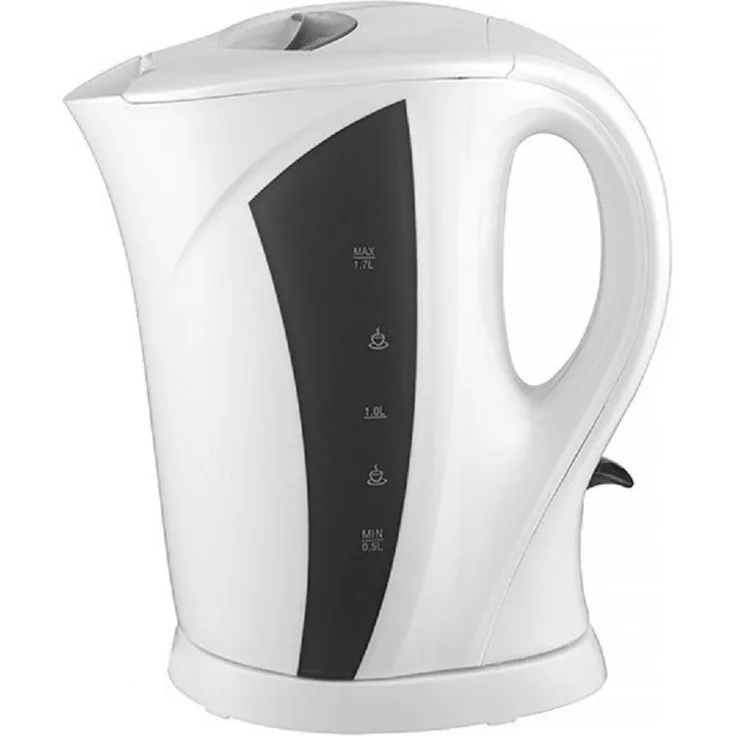 Lentz Wasserkocher Kompakter Elektrischer Teekocher 1,7L Kunststoff 2200W, 1.7 l, 2200,00 W, Weiß