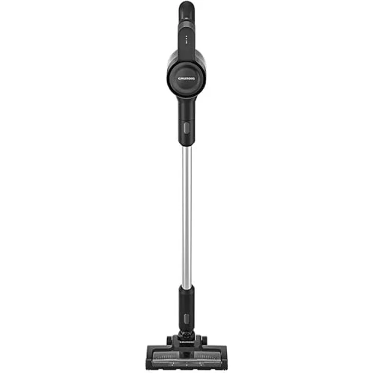 GRUNDIG VCP 4330 L 2-in-1 Akku-Stielstaubsauger, Kabelloser Handstaubsauger mit 180-Grad-Drehgelenk, Schwarz/Silber – Bild 1