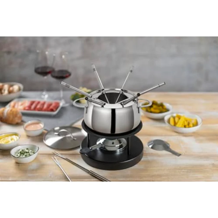 KUHN RIKON Fleischfondue Set Engelberg, Chromstahl, induktionstauglich – Bild 2