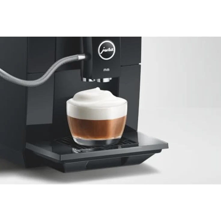 JURA A8 Piano Black, Kaffeevollautomat mit Professional Aroma Grinder, 18 Kaffeespezialitäten, 19 cm schmal – Bild 8
