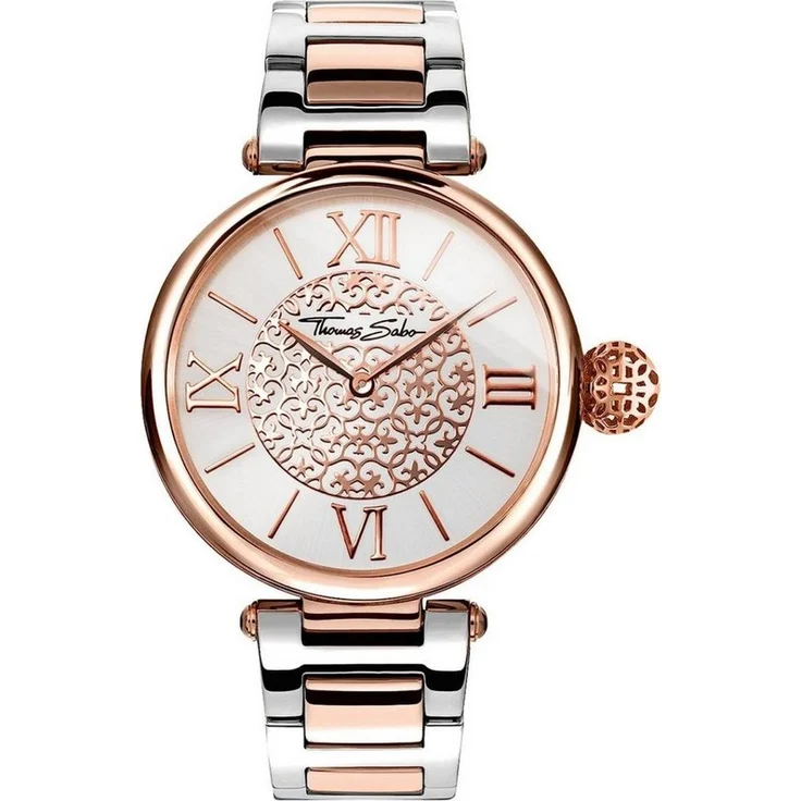 THOMAS SABO Quarzuhr WA0257-277-201-38 MM, Roségold, 3 ATM wasserdicht, Milanaisearmband
