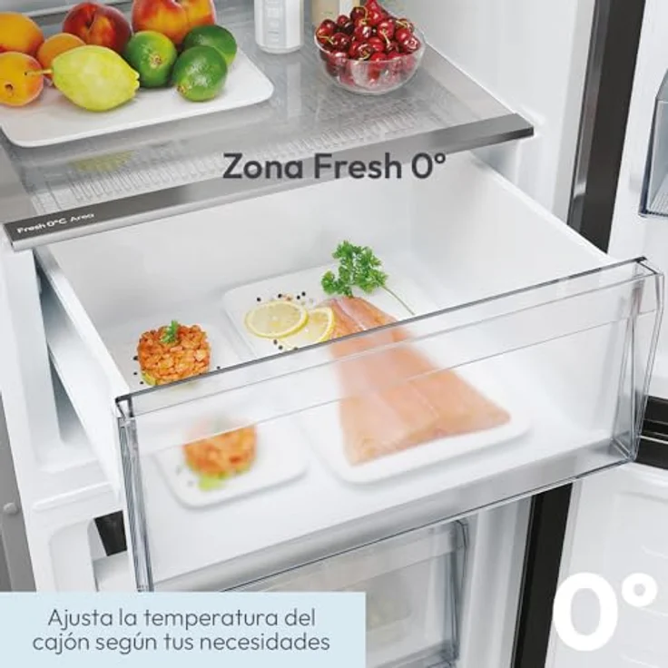 Candy CNCQ2T518EB, Kühl-/Gefrierkombination mit 279 l Nettoinhalt, Total No Frost und Fresh 0°C Zone, weiß – Bild 8