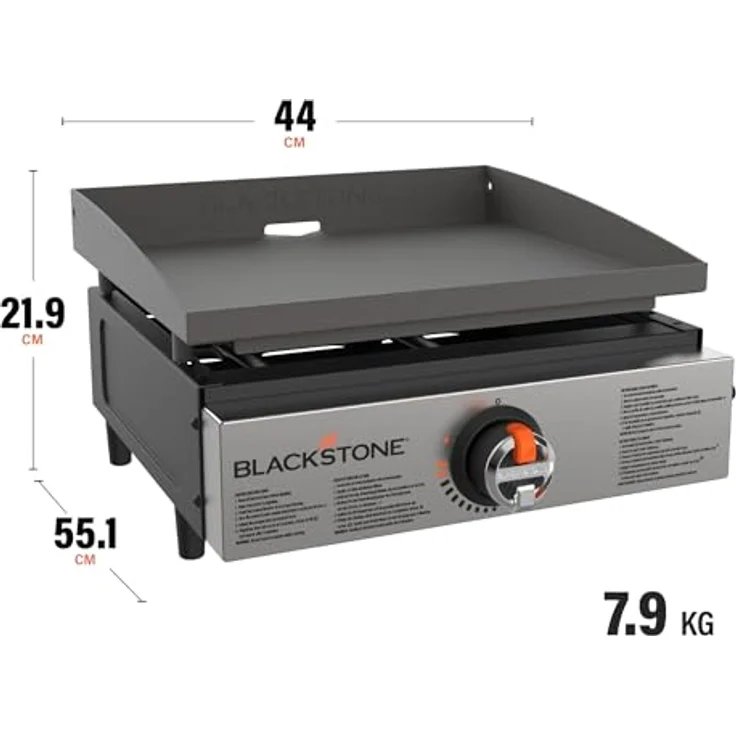 Blackstone 17″ Griddle Tischgrill, 1 Brenner, hochwertiges Design, ideal für flexible Gestaltung – Bild 4