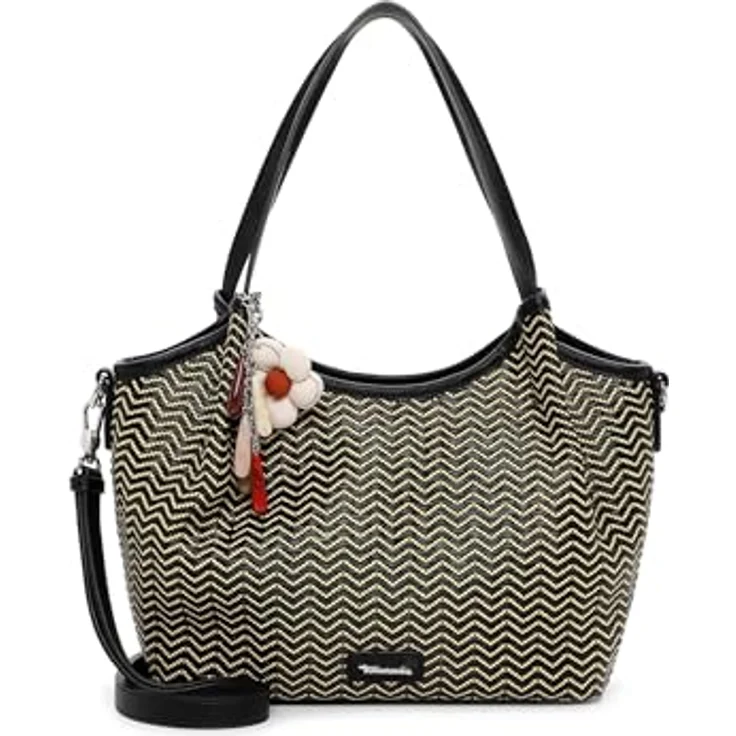 Tamaris TAS Konstantina Shopper Tasche, 36 cm, schwarz, aus 100% Polypropylen – Bild 1