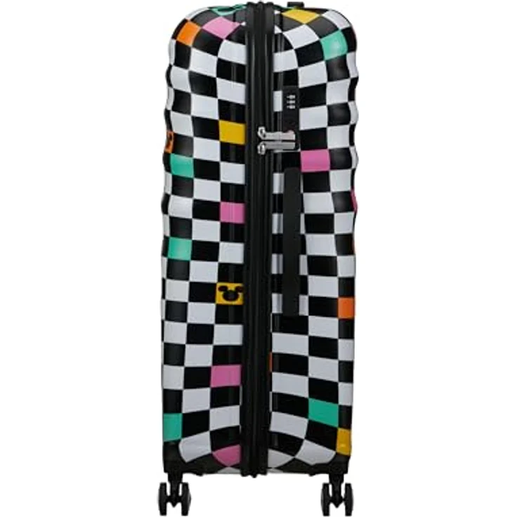 American Tourister Wavebreaker Disney FL - Spinner L, Koffer, 77 cm, 96 L, Mehrfarbig (Mickey Check) - Robuster ABS-Koffer mit TSA-Schloss, recycelter Rpet-Innenausstattung – Bild 3