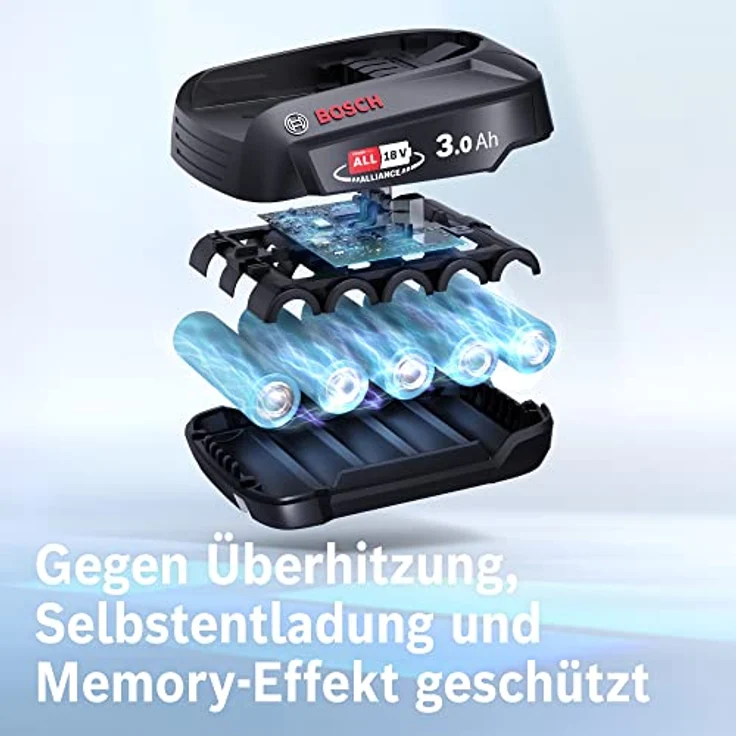 Bosch BHZUB1830 Wechselakku (geeignet für den kabellosen Handstaubsauger Unlimited, 3,0 Ah Laufzeit) schwarz – Bild 4