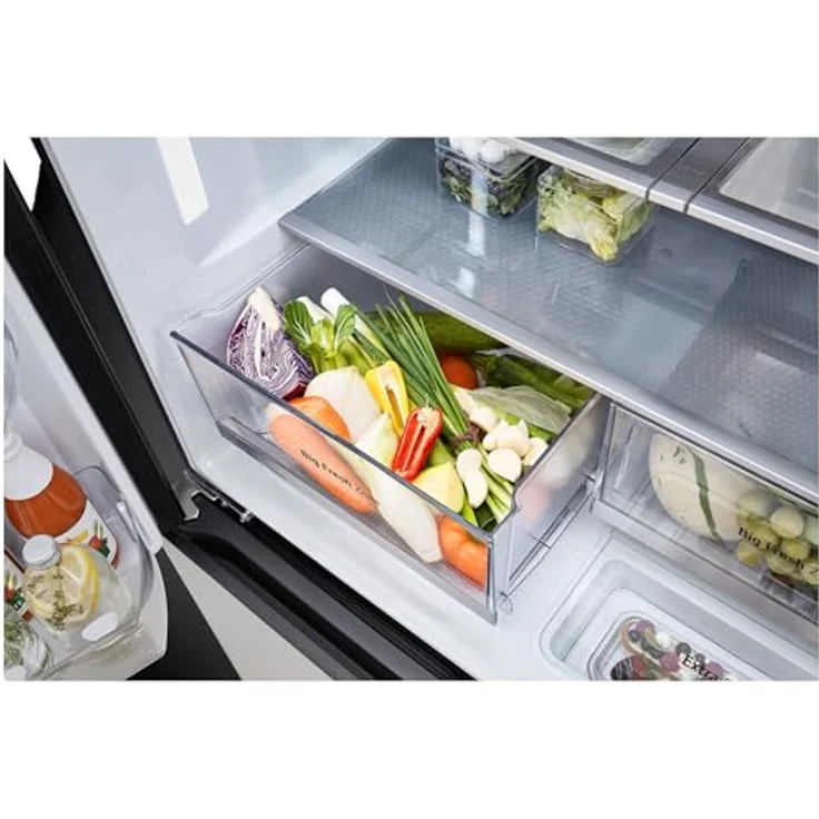 LG GMV960NNME Kühl-Gefrierkombination 617L, No-Frost, InstaView, DoorCooling+, Eiswürfelspender, silber, 4-türig, Klasse E – Bild 6