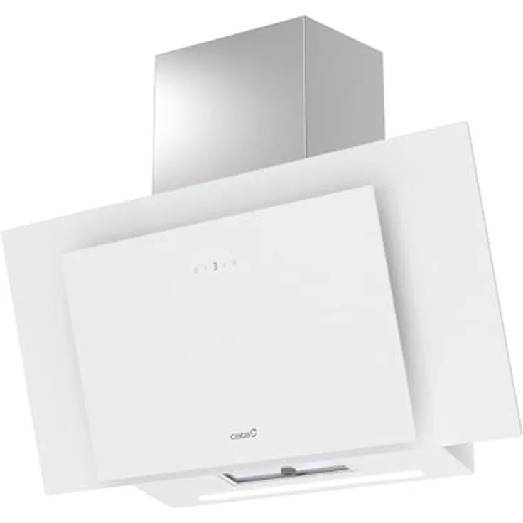 CATA Thalassa Pro 80 GWH, Dunstabzugshaube mit 640 m³/h, digitaler Steuerung, Timer und LED-Beleuchtung, weiß