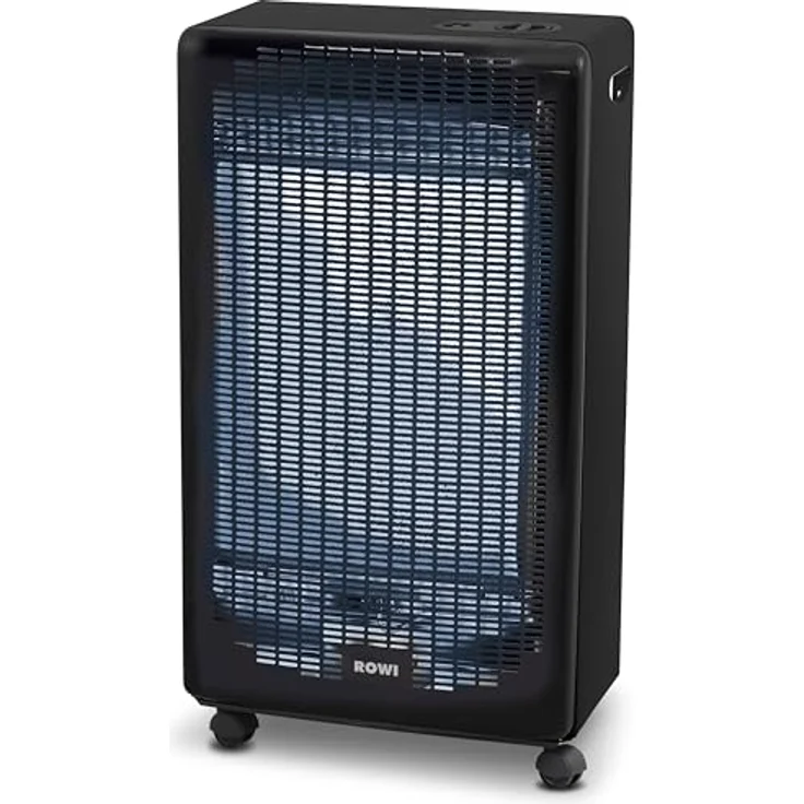 ROWI Blue Flame Gas-Heizofen, 4200 W mit EcoSmart-Thermostat, fahrbar und stromunabhängig, inklusive Gasschlauch und Druckregler – Bild 1