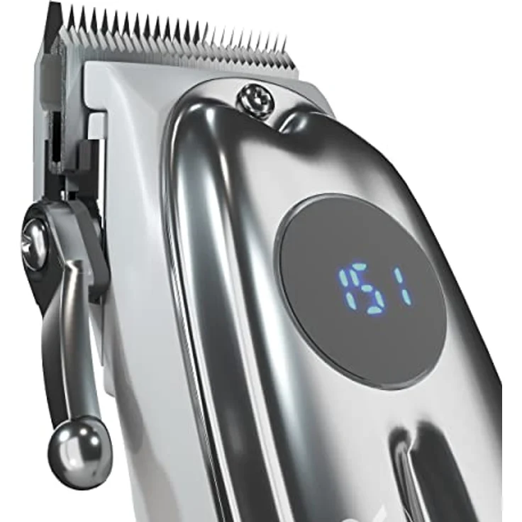 Adler AD 2831 Haarschneider, 100 W, 6 Aufsätze, Haarschneidmaschine mit LCD-Anzeige, einstellbare Schnittlänge, wiederaufladbarer Bartschneider – Bild 2
