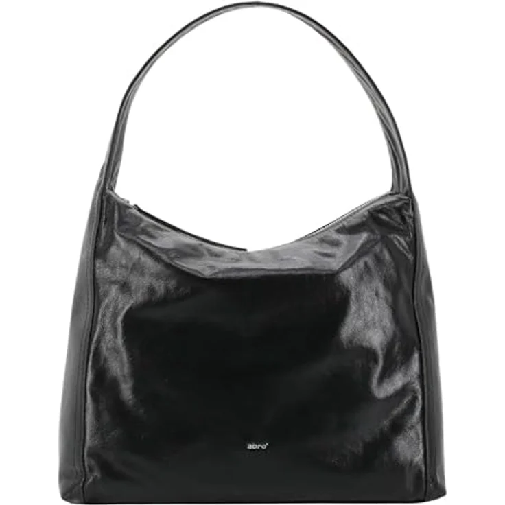 abro Amber Shopper Tasche, 100% Leder, 36.5 cm, schwarz – Bild 1