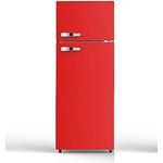 PKM GK210-2 FR Kühl-Gefrierkombination Feuerrot 208 L/145 cm/48 Liter 4 Sterne Gefrierfach/41 dB/Freistehend