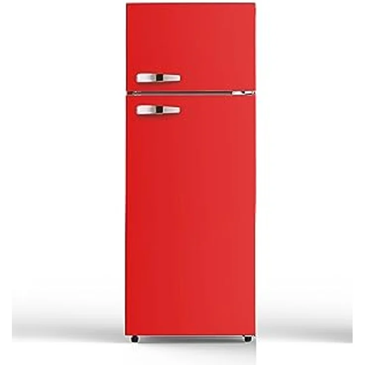 PKM GK210-2 FR Kühl-Gefrierkombination Feuerrot 208 L/145 cm/48 Liter 4 Sterne Gefrierfach/41 dB/Freistehend – Bild 1