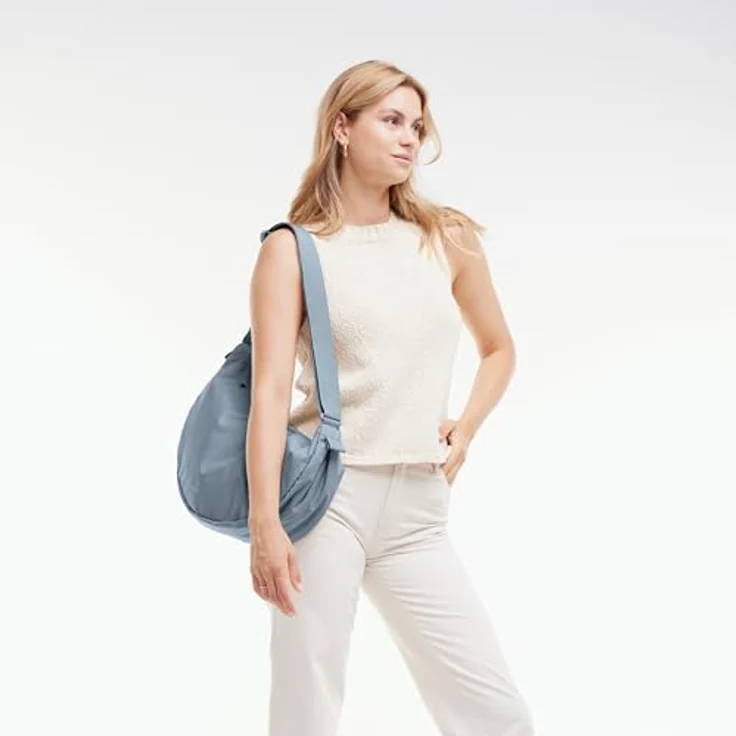 Got Bag Moon Bag Umhängetasche, 45 cm, blau, 100% Polyester – Bild 3