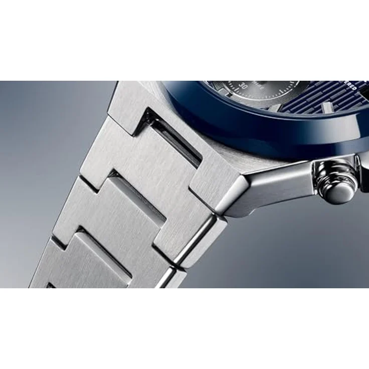 Casio Edifice EFS-S650D-2AEF, Herrenuhr Solar Chrono aus Edelstahl mit blauem Zifferblatt und kratzfestem Saphirglas – Bild 4