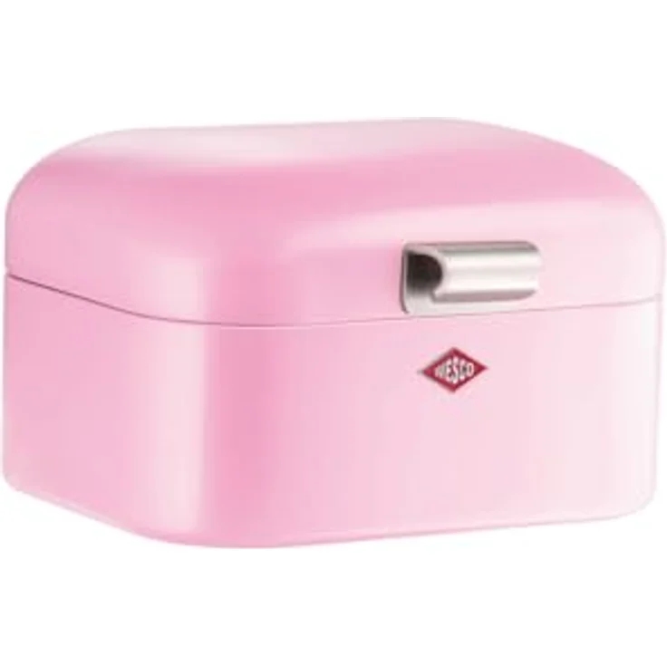 WESCO Mini Grandy Brotkasten in Pink, pulverbeschichtetes Stahlblech, Lüftungslöcher und stabiler Handgriff – Bild 1