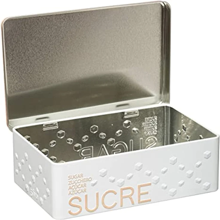 Würfelzuckerdose aus metall "scandinave nature" weiß - 5 five simply smart – Bild 2