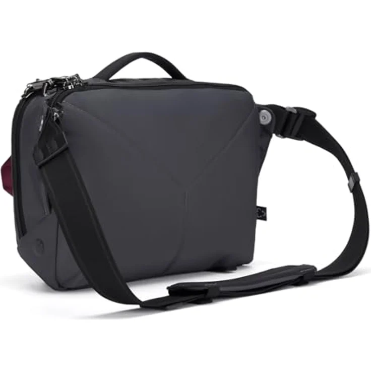 Pacsafe Pacsafe Exp Gürteltasche mit RFID Schutz, 36 cm, grau, 100% Polyester – Bild 12