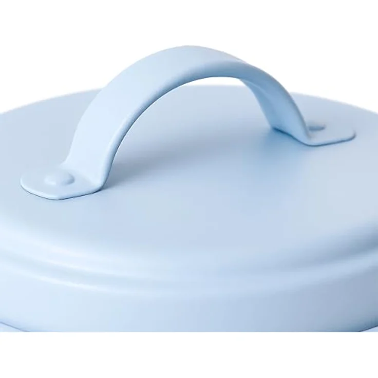 relaxdays Vorratsdose Kartoffel Aufbewahrungsbox 3er Set, Stahl, Hellblau, mit Belüftungslöchern für optimale Lagerung von Kartoffeln, Zwiebeln und Knoblauch – Bild 5