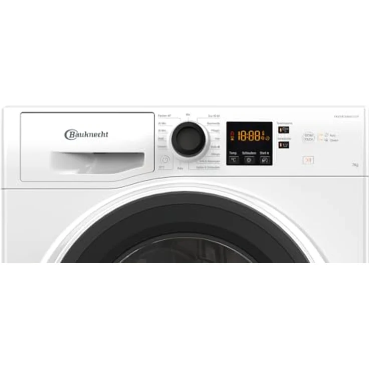 Bauknecht WM BK 7A2JGS, Waschmaschine 7kg mit Flecken 40° und Kurz 45‘ Option ExtraTouch, Dynamic Inverter-Motor, weiße Farbe – Bild 2