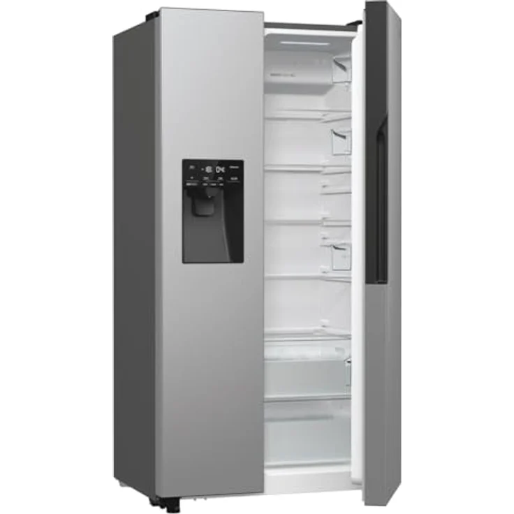 Gorenje NRR9185ESXL Side by Side Kühl-Gefrierkombination/NoFrost Plus/Inverter Kompressor/Wasser- und Eiswürfelspender/SensoTech / 178,6 cm/Kühlteil 376 l/Gefrierteil 190 l/Edelstahl [Energieklasse E] – Bild 5