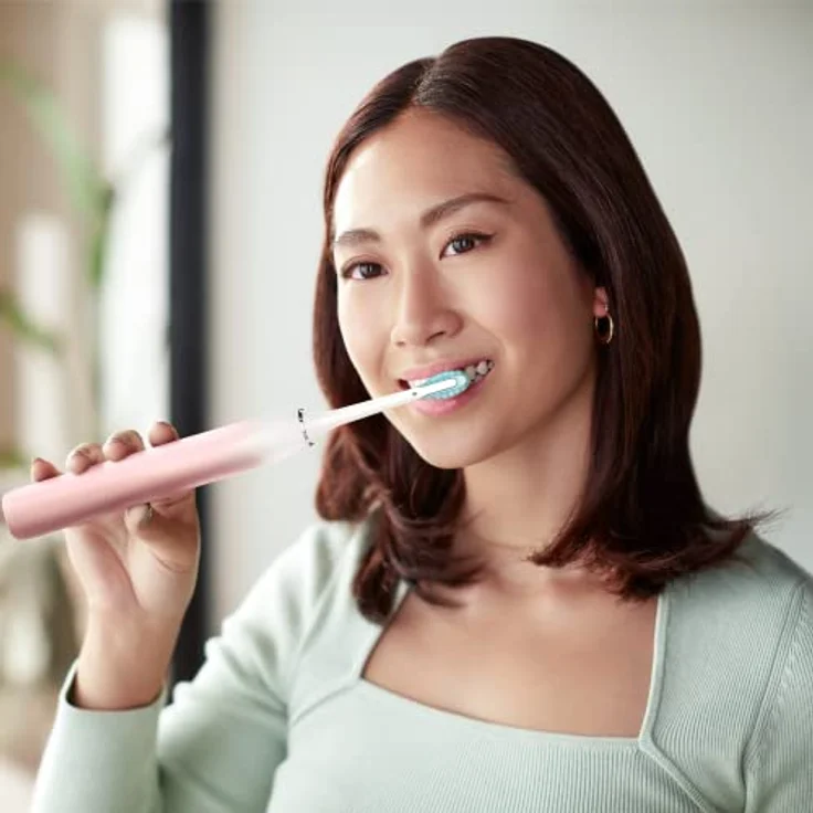 Philips Sonicare DiamondClean HX9911/79 elektrische Zahnbürste der 9000er Serie – Schallzahnbürste, sauberere Zähne und Mundpflege mit 4x C3 Premium Plaque Defense-Bürstenköpfen, Pink – Bild 3