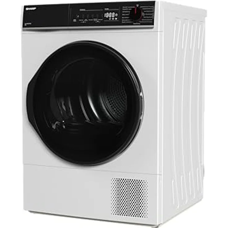 Sharp KD-PRO8S7GWC-DE Wäschetrockner, 8 kg, Energieeffizienzklasse C, WiFi, 15 Trockenprogramme inkl. 20-Minuten-Schnelltrockenprogramm, Weiß – Bild 4