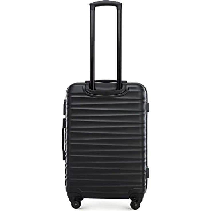 WITTCHEN Stabiler Koffer-Set 3tlg. Trolley Koffer Reisekoffer Schwarz ABS Hartschalen Kofferset Trolley 4 Rollen Kombinationsschloss – Bild 4
