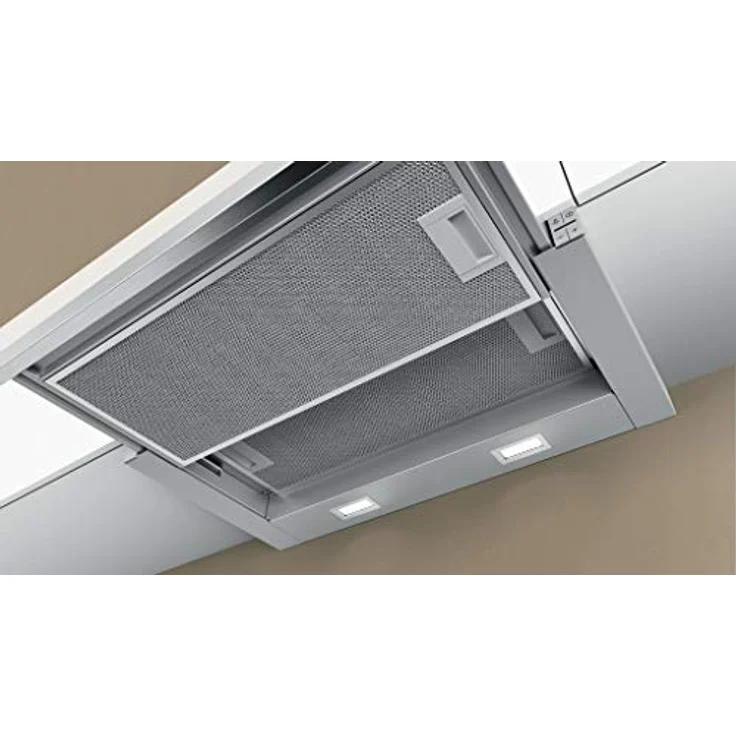 Neff N 50 DED4652XMK, D46ED52X0+Z54TS02X0, Motorhaube, ausziehbar, Nische, Breite: 52.4 cm, Tiefe: 29 cm, Abzug & Umluft, mit internem Motor, Silver Metallic – Bild 4