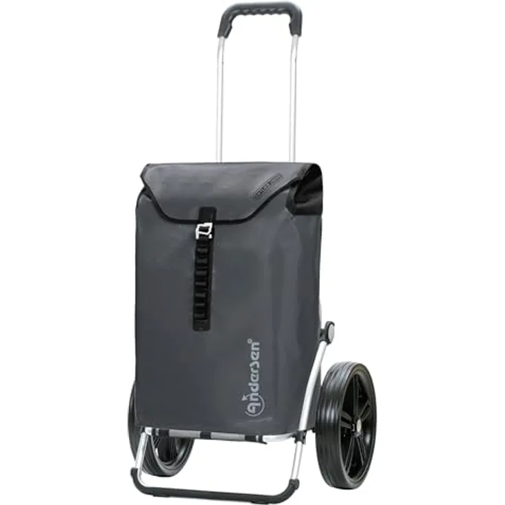 Andersen Shopper Royal Shopper Ortlieb Einkaufstrolley, 65 cm, anthrazit, 100% Polyester, geräumig und robust