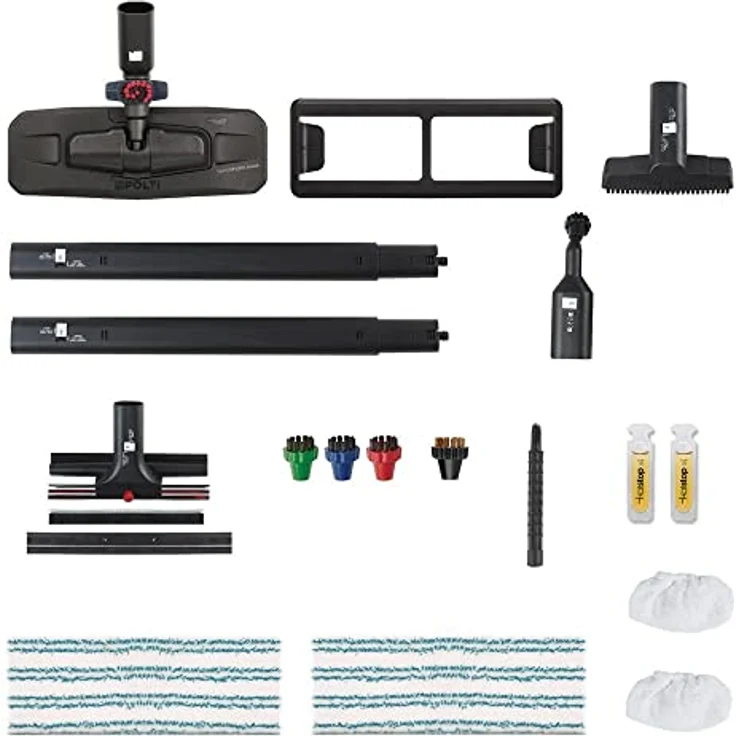 Polti Vaporetto PRO 95 Flexi Dampfreinigungsgerät mit 5 BAR, Wassertankkapazität 1.3 L und Turbo Funktion, 1100 Watt, regulierbarer Dampf, tötet und beseitigt 99,99% der Viren, Keime und Bakterien – Bild 6