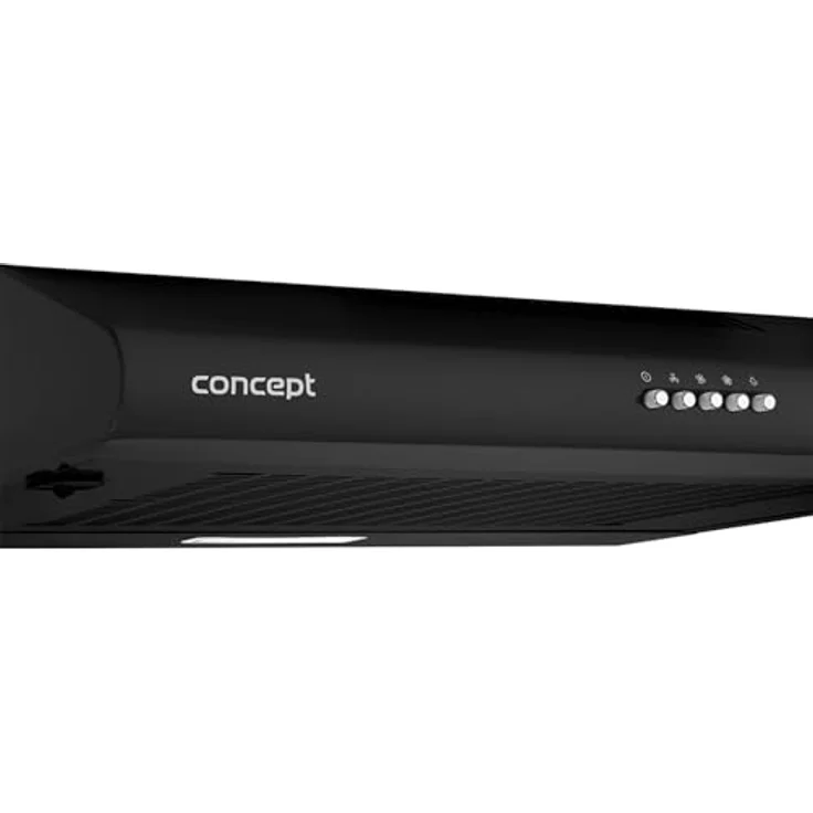 Concept OPP1360 Unterbauhaube 60cm | Energieeffiziente Dunstabzugshaube mit LED-Beleuchtung | 3 Leistungsstufen | Abluft- oder Umluftbetrieb | Leise & Kompakt (Schwarz) – Bild 3