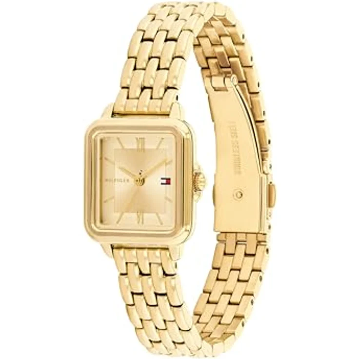 Tommy Hilfiger Quarzuhr MIA 1782832, elegante Damenuhr mit goldfarbenem Edelstahlarmband und analoger Anzeige – Bild 2