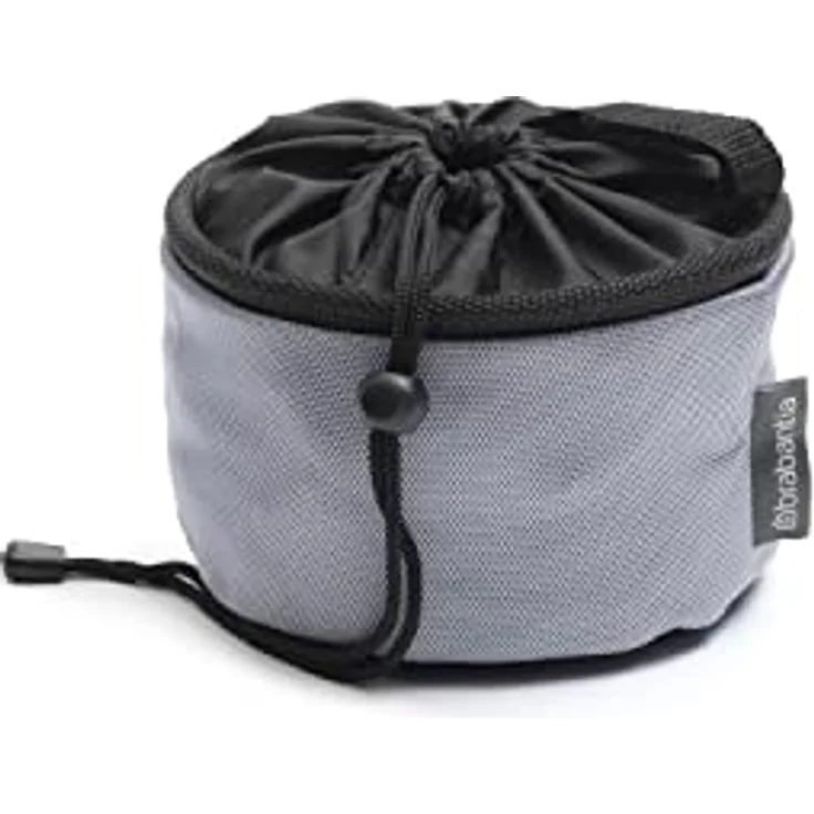 Brabantia - Wäscheklammerbeutel - Hält Bis zu 75 Wäscheklammern - mit Kordel - Befestigung am Wäscheständer, an der Wäscheleine oder an der Hose - Aufbewahrungsbehälter - Grey - 16 x 16 x 16 cm – Bild 1