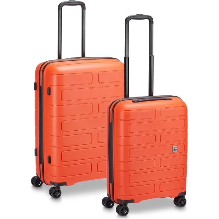 MODO by Roncato Supernova 2.0, 2-teiliges Kofferset mit 4 Rollen, 100% Polypropylen, orange, 45 cm x 26 cm x 66 cm – Bild 1