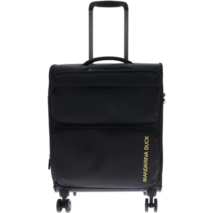 Mandarina Duck Zephyr Trolley Cabin, Koffer mit 3D-Effekt und TSA-Schloss, schwarz – Bild 2