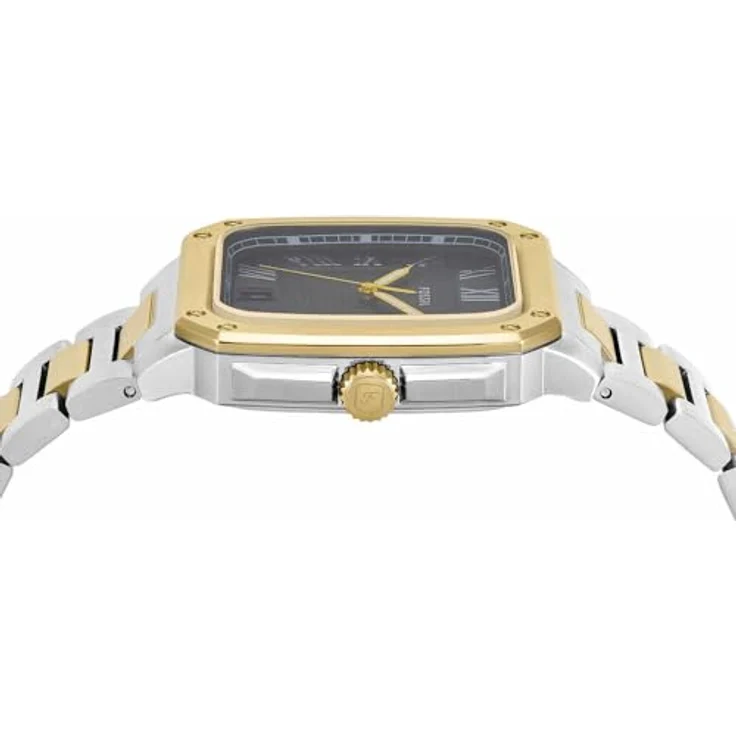 Fossil Crosby, Herrenuhr Edelstahl mit blauem Ziffernblatt, 42 mm Gehäuse und Datumsanzeige, wasserdicht bis 50 m – Bild 5