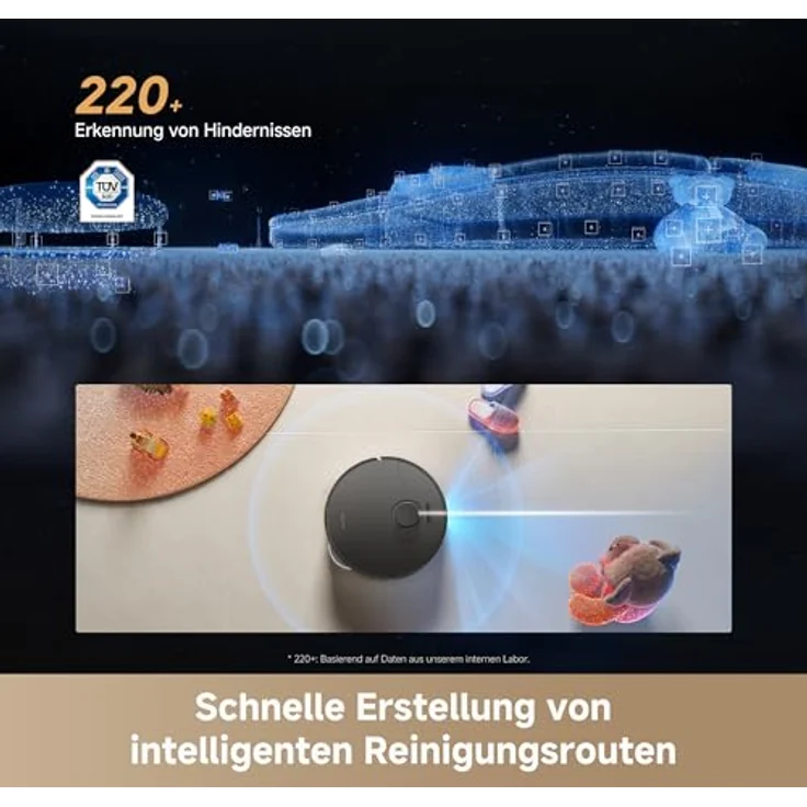 Dreame L50s Pro Ultra Saugroboter mit Wischfunktion, 30.000 Pa, 100 Tage Auto-Entleerung, Heißwasser-Mopp-Selbstreinigung – Bild 10