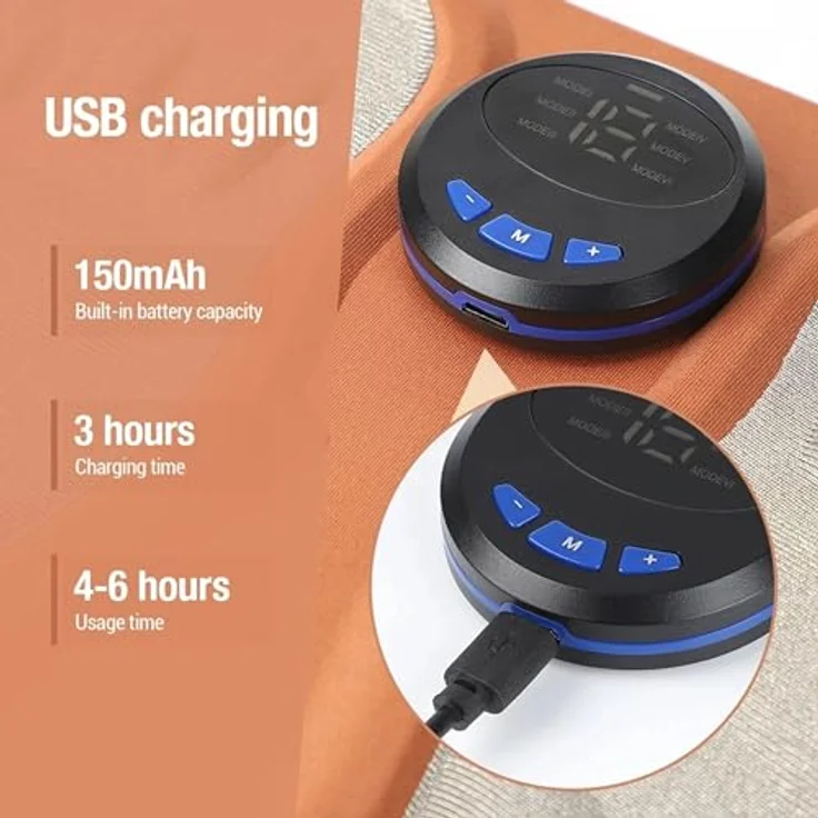 Lalano`S Cosmetics Fußmassagegerät 3D Fußmassagematte, EMS, für Durchblutung, Muskelschmerzlinderung, Venentrainer, Massage durch niederfrequente Impulse – Bild 4