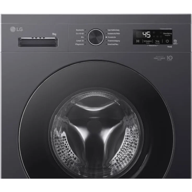LG F4WB309YB unterbaufähig Waschmaschine, 9 kg, 1310 U/Min., Inverter Direct Drive®, Steam-Funktion, AquaControl, ThinQ® App-kompatibel – Bild 8
