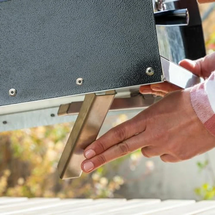 InnovaGoods Pellet-Pizzaofen Pizzahven, Edelstahl, Hitze bis 500 °C, mit Zubehör und integriertem Thermometer – Bild 5