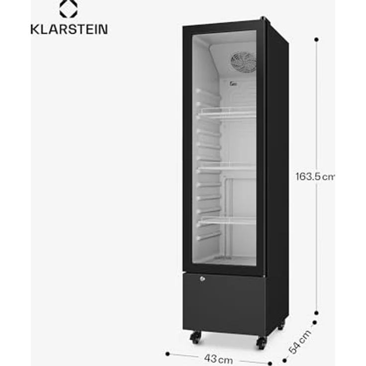 Klarstein GrandCooler 180L, Gastro Getränkekühlschrank mit LED-Innenbeleuchtung, 163.5 cm hoch, 43 cm breit – Bild 7