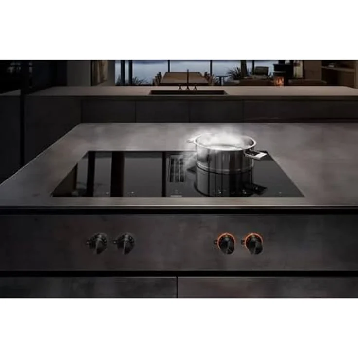 GAGGENAU Induktionskochfeld mit integrierter Dunstabzugshaube, Flex-Funktion, 2 Kochzonen, 2200 Watt / 3700 Watt Booster, Kindersicherung – Bild 3